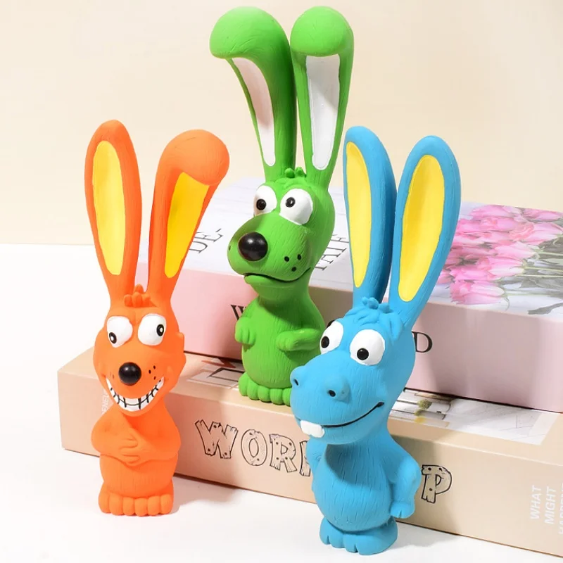 Brinquedo de Látex para Cães Coelho Travesso Interativo - Imagem 2