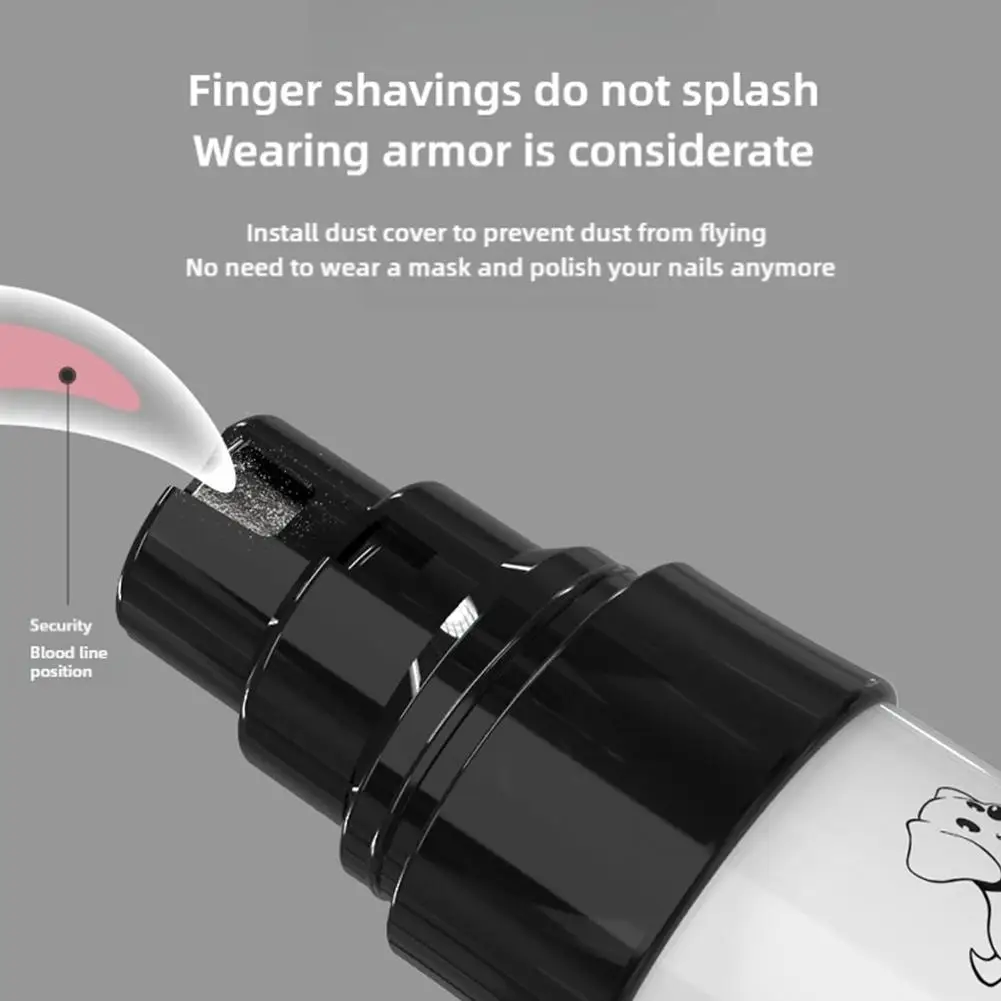 Aparador Elétrico de Unhas para Cães e Gatos com Recarga USB - Imagem 4