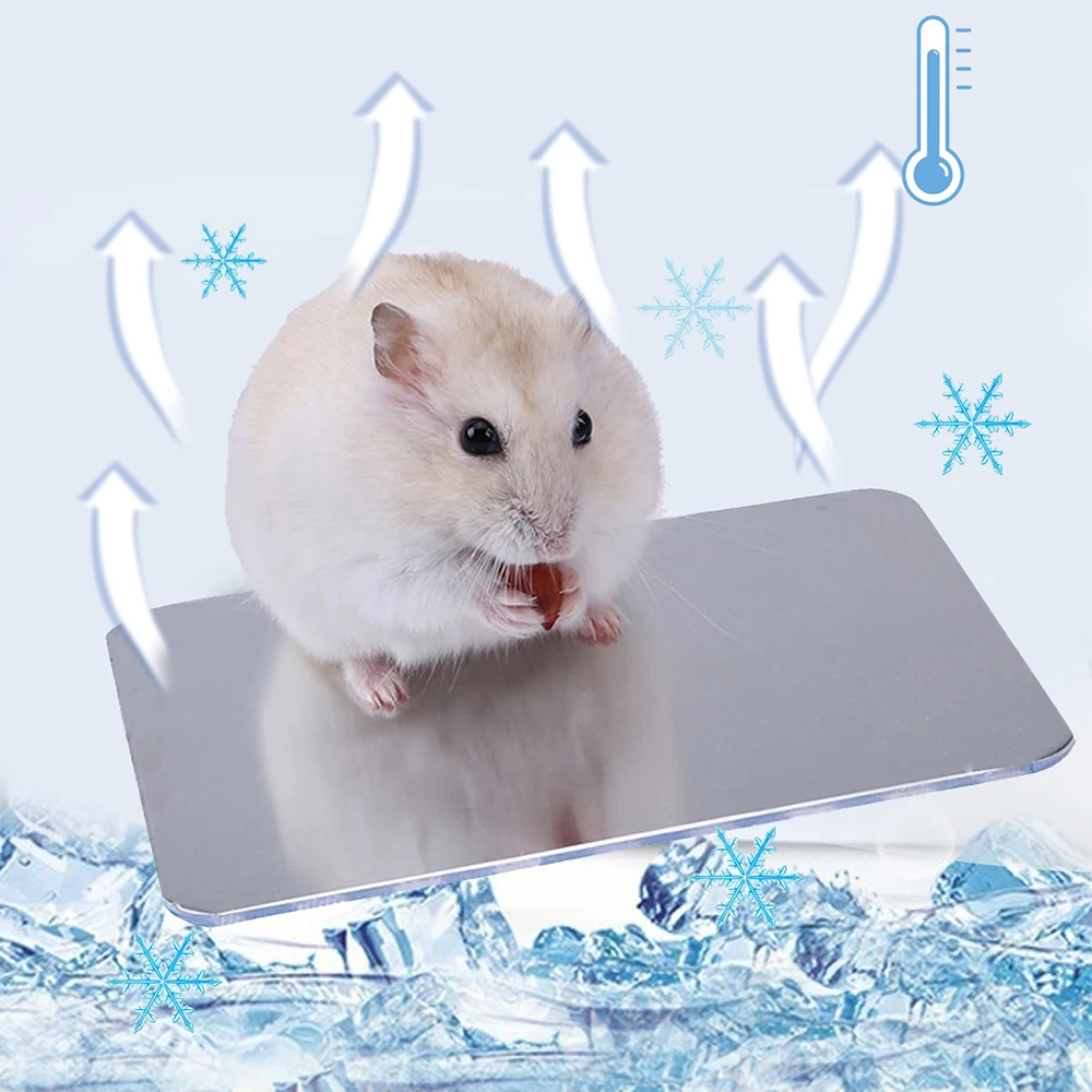 Placa de Alumínio para Hamster e Coelho Resfriamento no Verão - Imagem 2