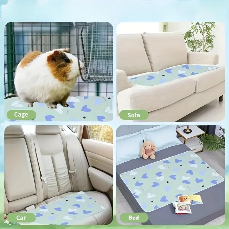 Tapete para Gaiola de Hamster e Cobaia Lavável Absorvente - Imagem 2