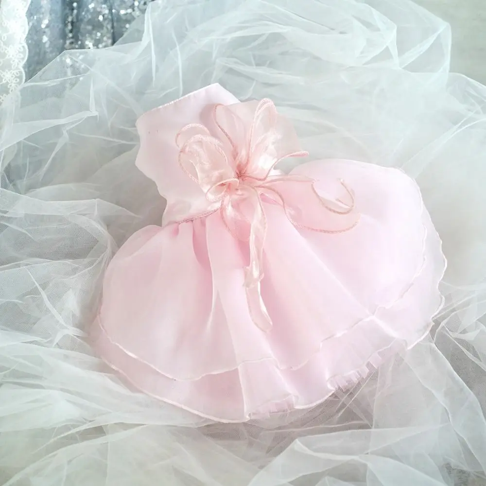 Vestido para Cães Pequenos Branco para Casamento - Imagem 5