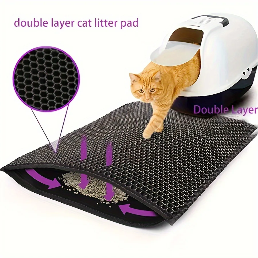 Tapete para Areia Sanitária de Gato Impermeável com Dupla Camada - Imagem 2
