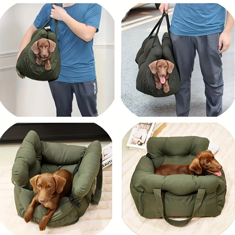 Assento de Carro para Cães com Cinto de Segurança Lavável - Imagem 5