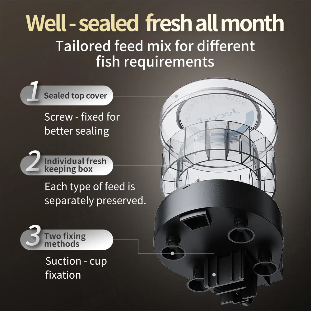 Alimentador Automático de Peixes Jebao Jecod com Controle Digital - Image 2