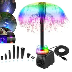 bomba submersível 15w com led