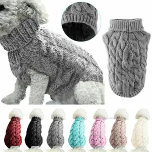 suéter de malha para cães e gatos