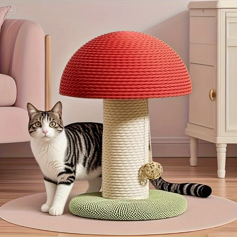 Arranhador Cogumelo para Gatos com Almofada de Sisal - Imagem 4