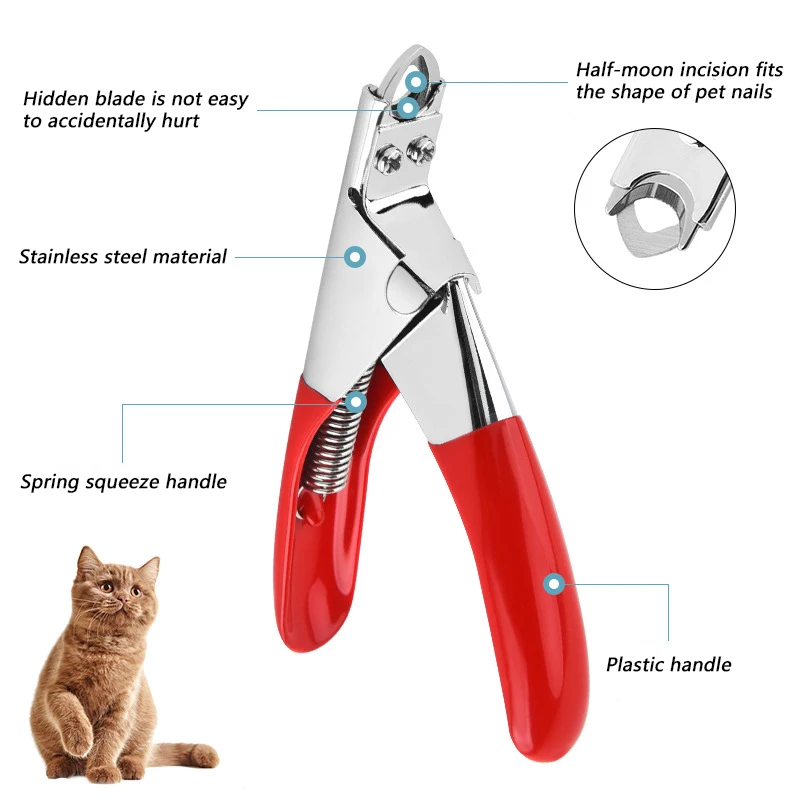 Cortador de Unha para Cães e Gatos de Aço Inoxidável 12,5 cm - Imagem 3