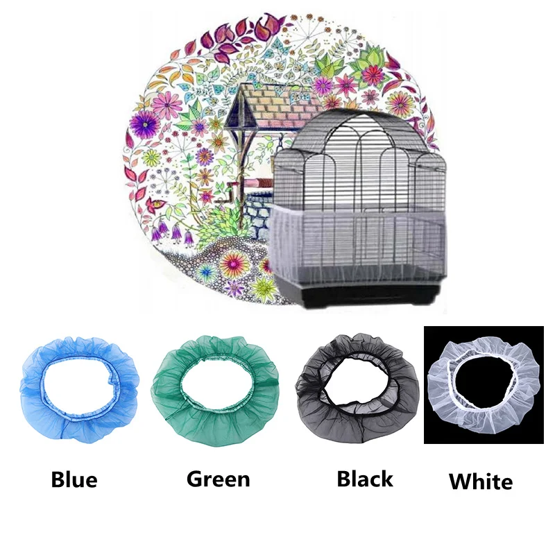 Capa para Gaiola de Pássaros de Nylon com Coletor de Sementes Lavável - Imagem 3