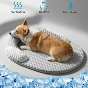 tapete refrescante de seda gelada para cães e gatos