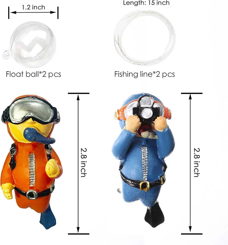 Mergulhador para Aquário Flutuante com Posição Ajustável - Image 5