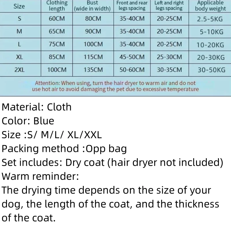 Saco Secador para Cães e Gatos Dobrável, com Eficiência de Secagem - Imagem 6