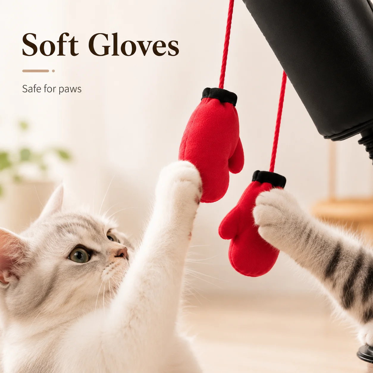 Brinquedo de Boxe para Gatos de Borracha Interativo Multifuncional - Image 2