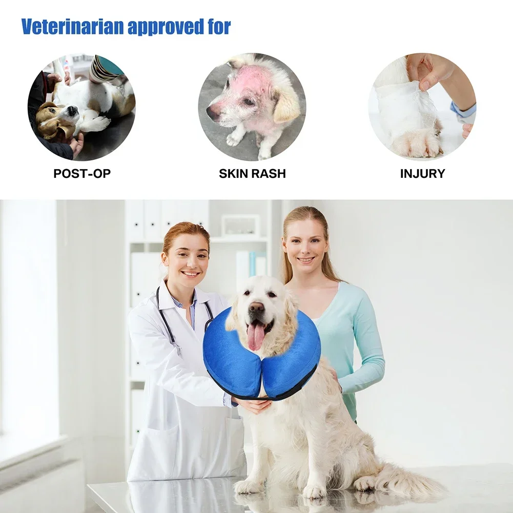 Colar Protetor Inflável para Cães e Gatos com Capa Removível - Imagem 5