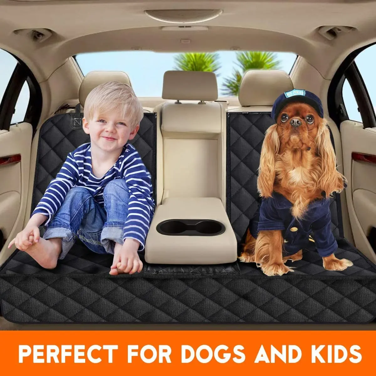 Capa para Carro para Cães de Poliéster 135x45x56cm Impermeável - Imagem 3