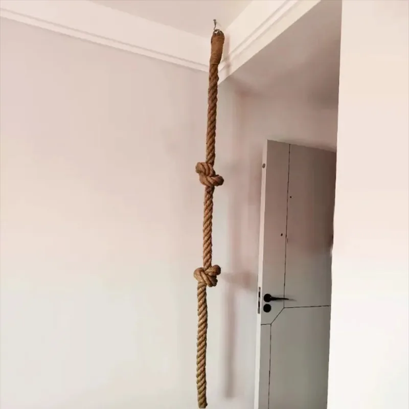 Corda de Escalada para Gatos de Juta com Gancho para Teto ou Parede - Image 3
