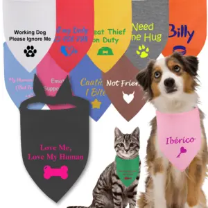 bandana personalizável para cães e gatos