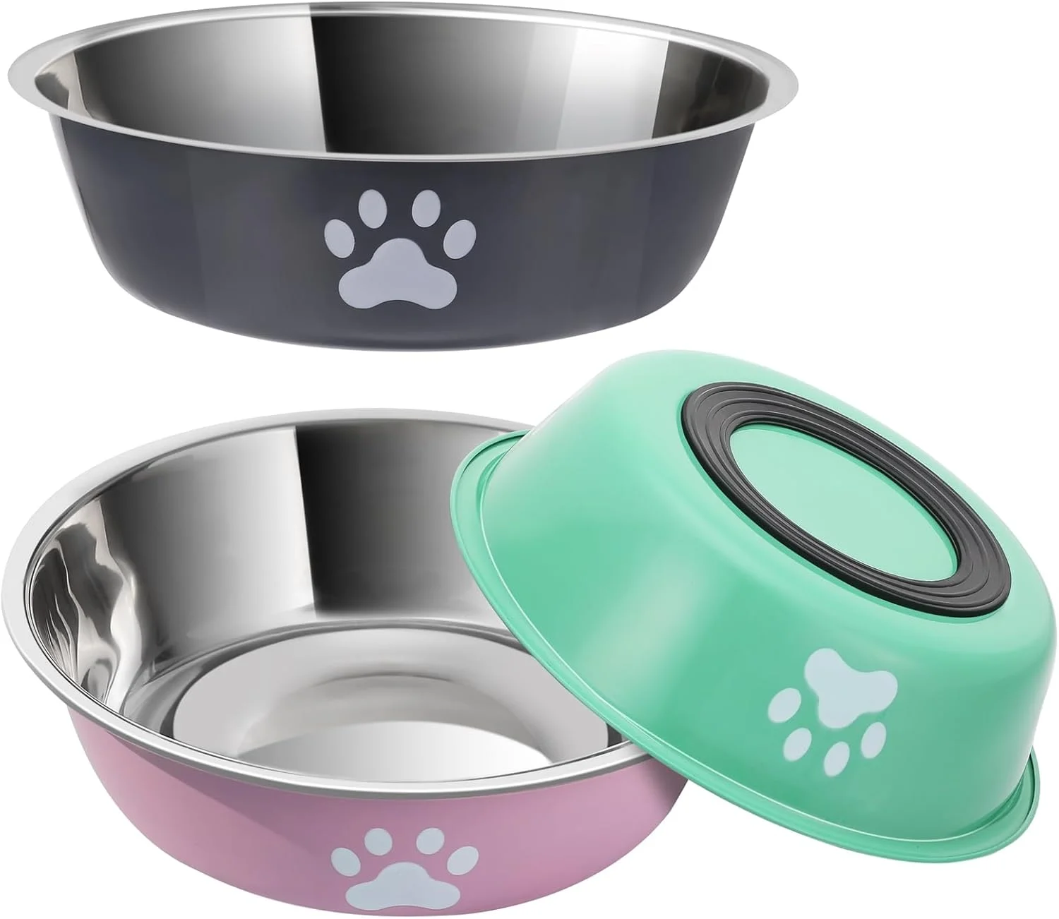 tigela de aço inoxidável para cães e gatos