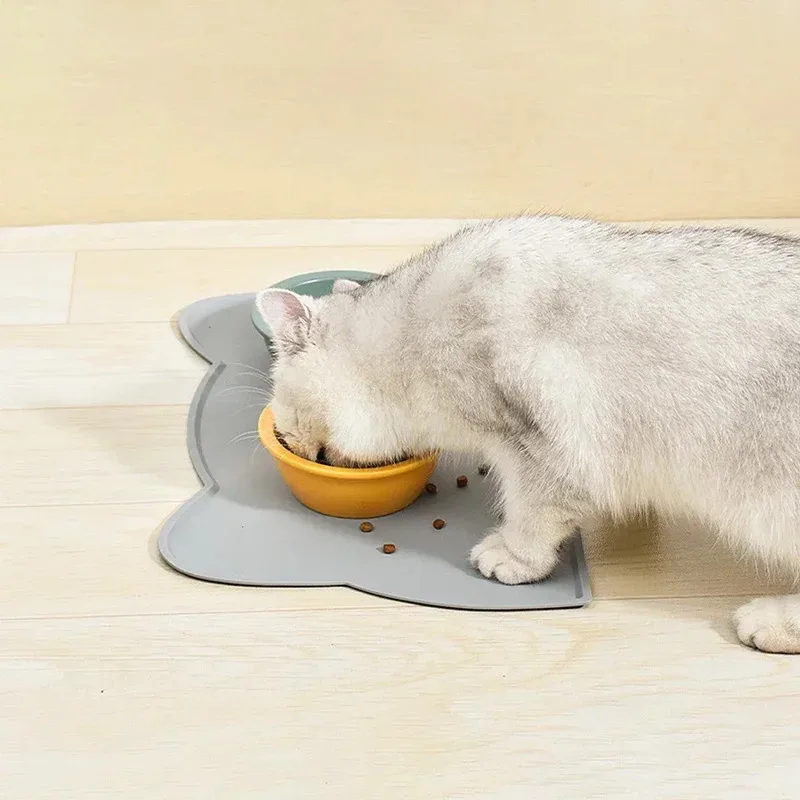Tapete de Alimentação para Cães e Gatos de Silicone Impermeável - Imagem 5