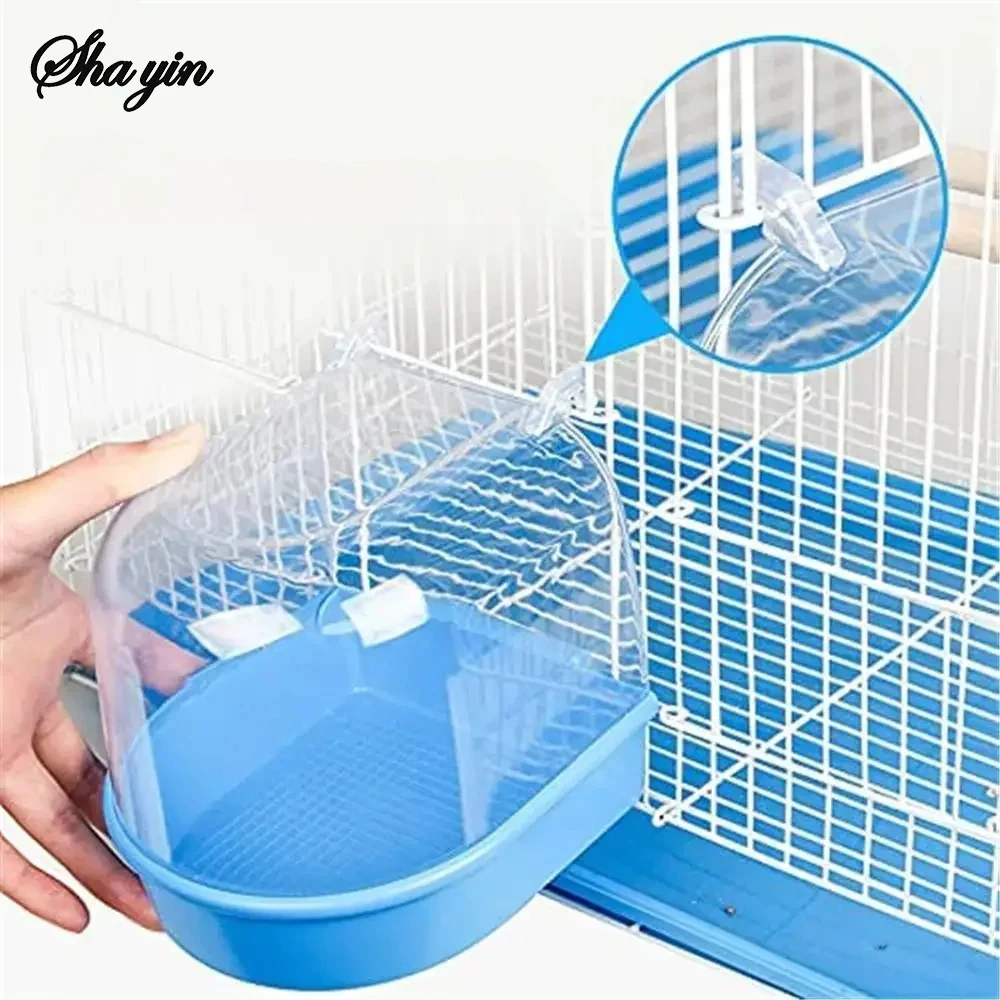 Banheira para Pássaros Plástica Suspensa para Papagaios e Periquitos - Imagem 6