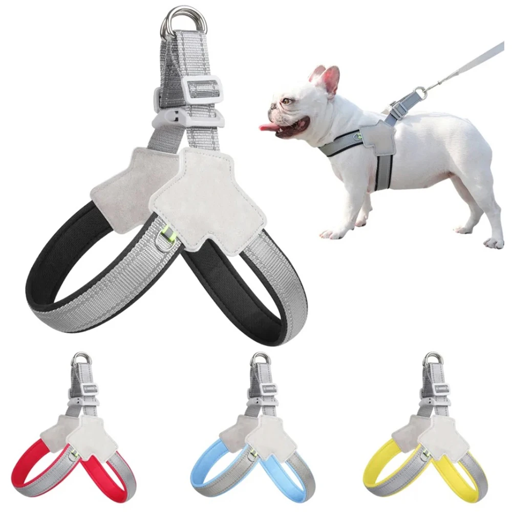 coleira peitoral para cães com fios refletivos