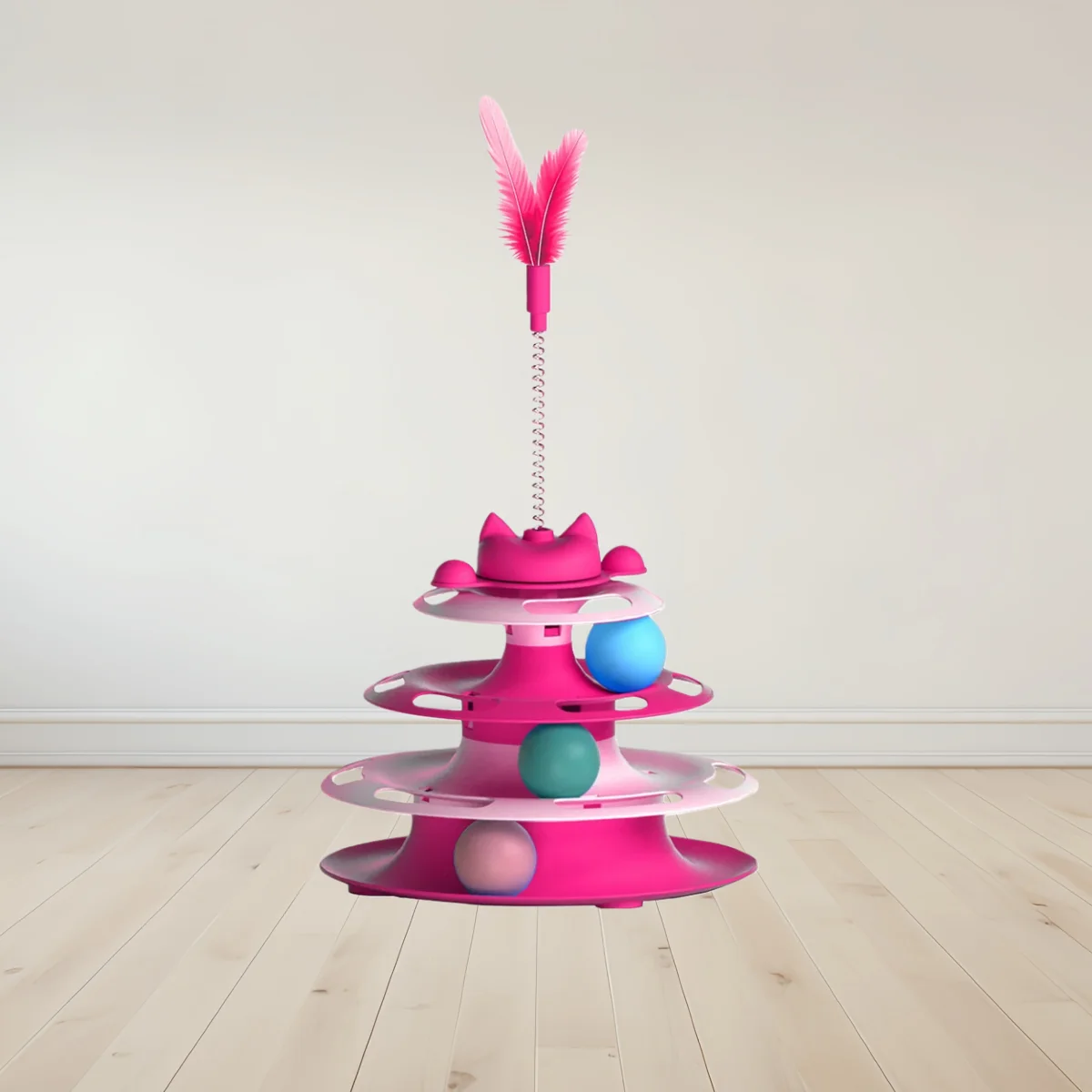 brinquedo giratório para gatos sem bateria