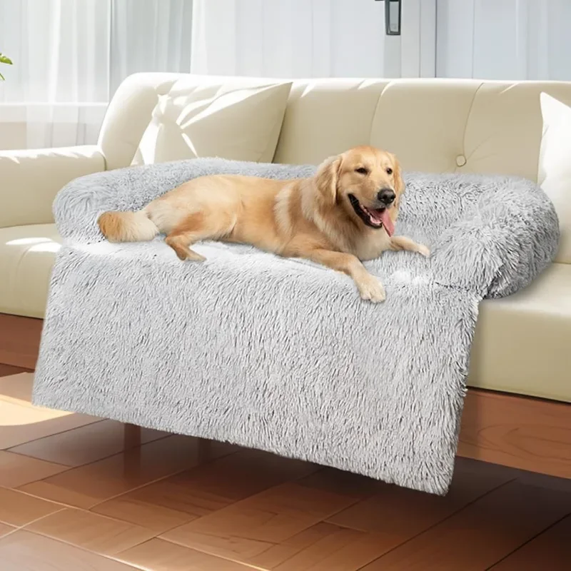 Cama Sofá para Cães e Gatos de Pelúcia Lavável e Antiderrapante - Image 3