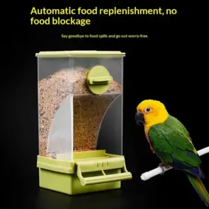 comedouro automático para pássaros transparente