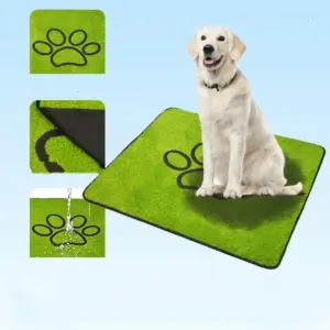 tapete de grama falsa para cães lavável