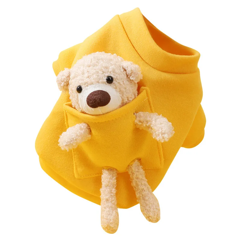 suéter de urso para cães pequenos e gatos