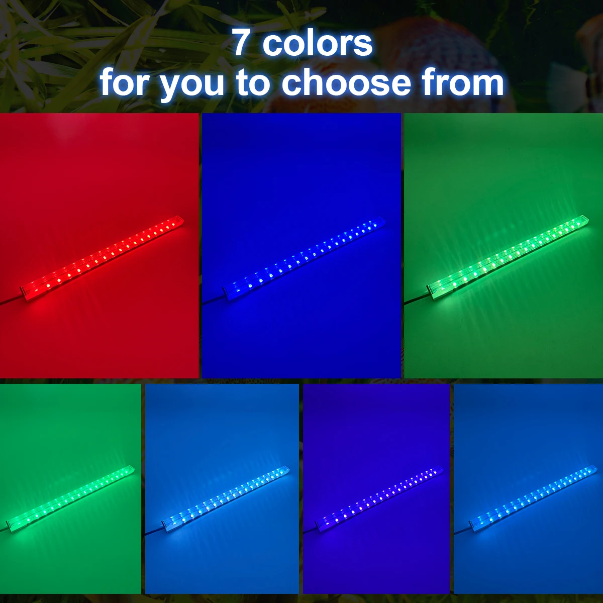 Luz LED RGB para Aquário USB com 7 Cores Decorativas - Imagem 5