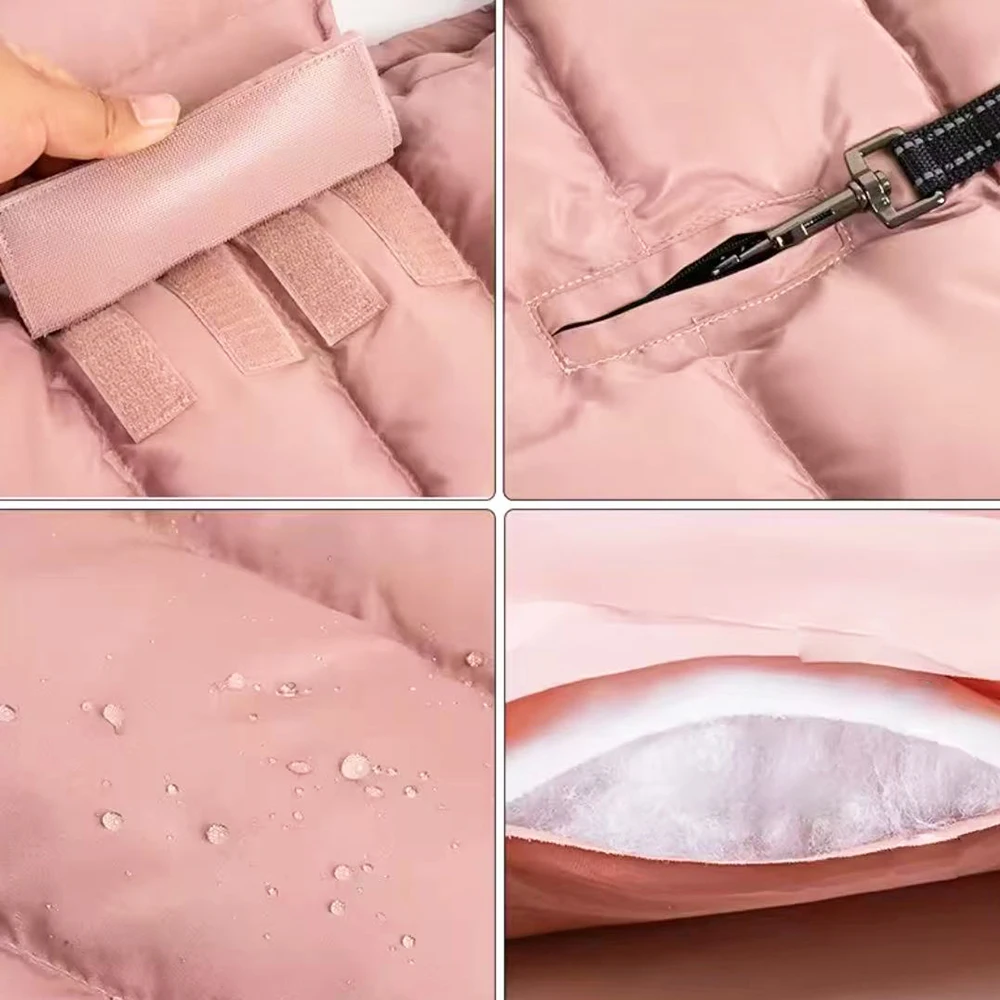 Casaco de Inverno para Cães e Gatos Impermeável de Lã - Image 2