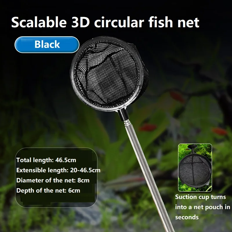 Rede para Aquário de Peixes e Camarões para Limpeza - Imagem 2