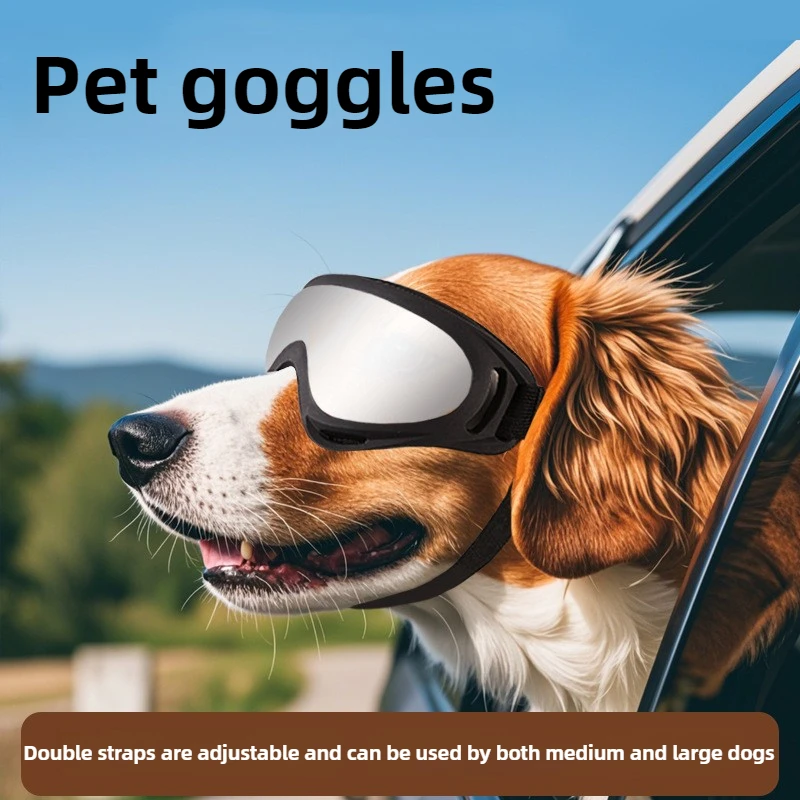 Óculos de Sol para Cães com Lentes Anti-UV e Elástico Ajustável - Imagem 3
