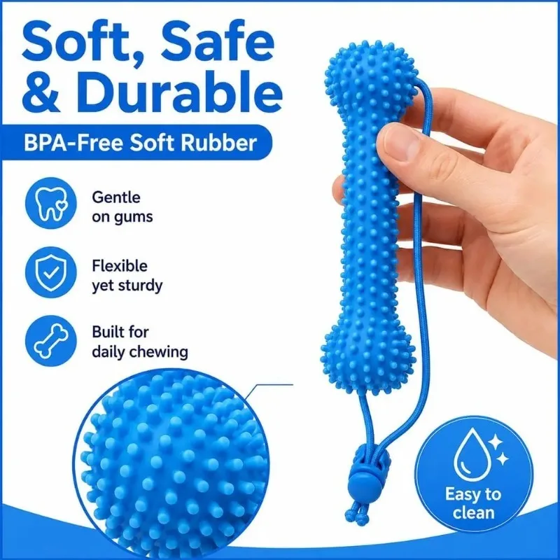 Brinquedo Dental para Cães de Ação Dupla Reutilizável - Imagem 2