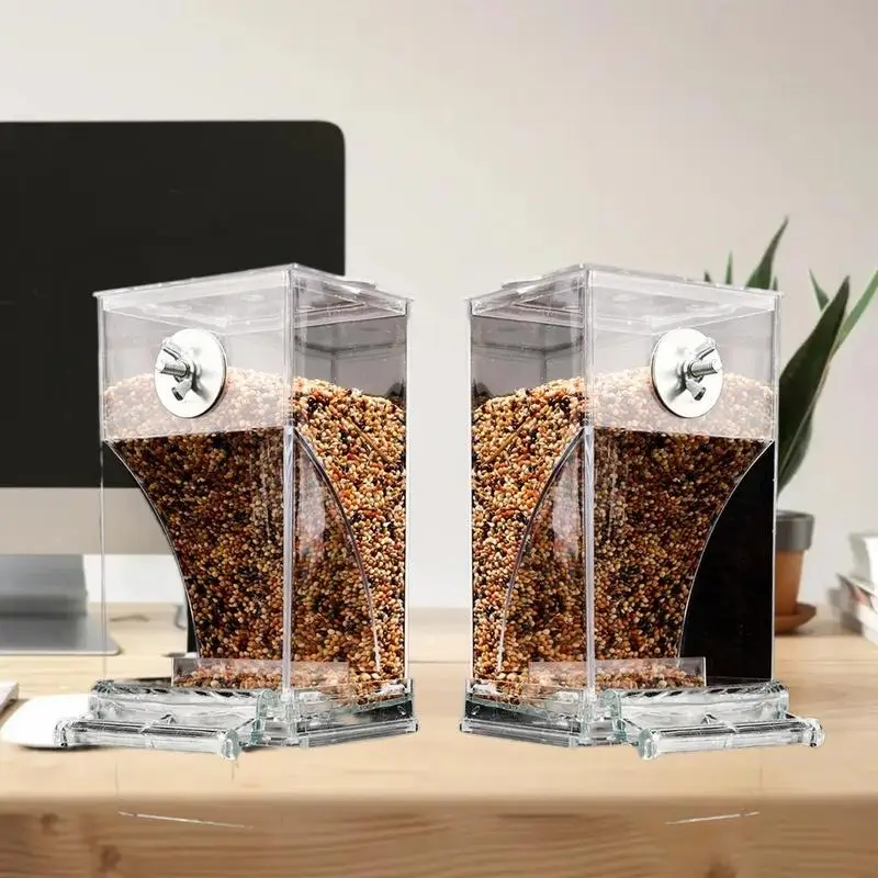 Caixa Alimentadora para Pássaros Pequenos e Médios 13x8,1 cm com Design Transparente - Imagem 5