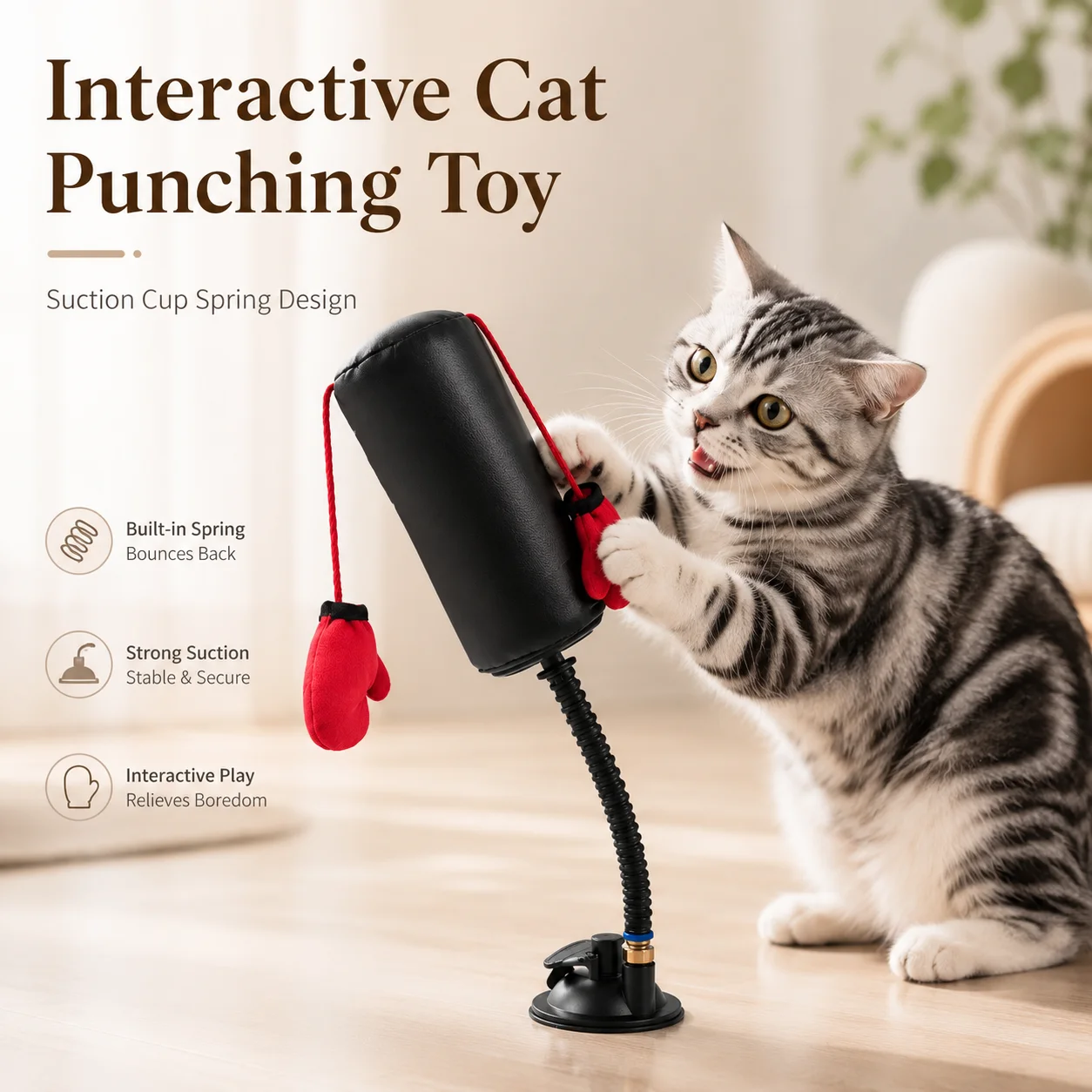 brinquedo de boxe para gatos