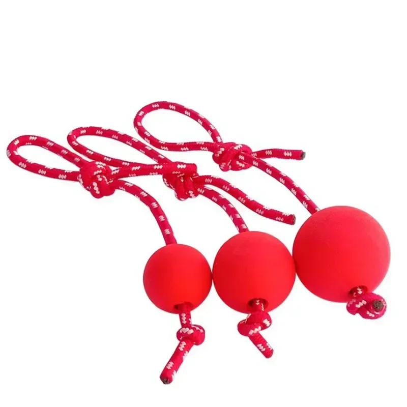 Brinquedo Bola de Borracha para Cães com Corda, Diâmetro 7 cm - Imagem 3