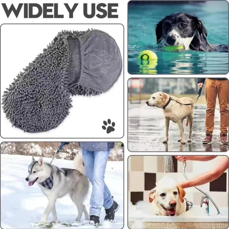 Toalha Super Absorvente para Cães e Gatos de Secagem Rápida - Imagem 5