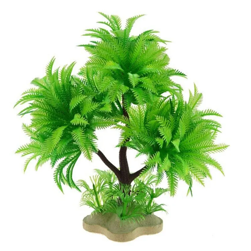 Planta Artificial para Aquário Plástico Ecológico Fácil de Limpar - Imagem 4