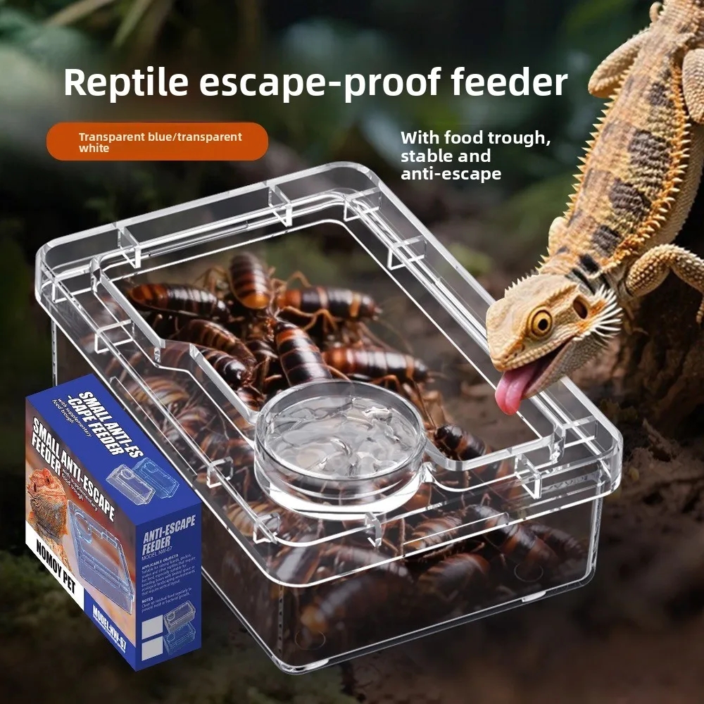 Comedouro Plástico para Répteis Anti-Fuga de Tenebrio e Blaptica - Imagem 3