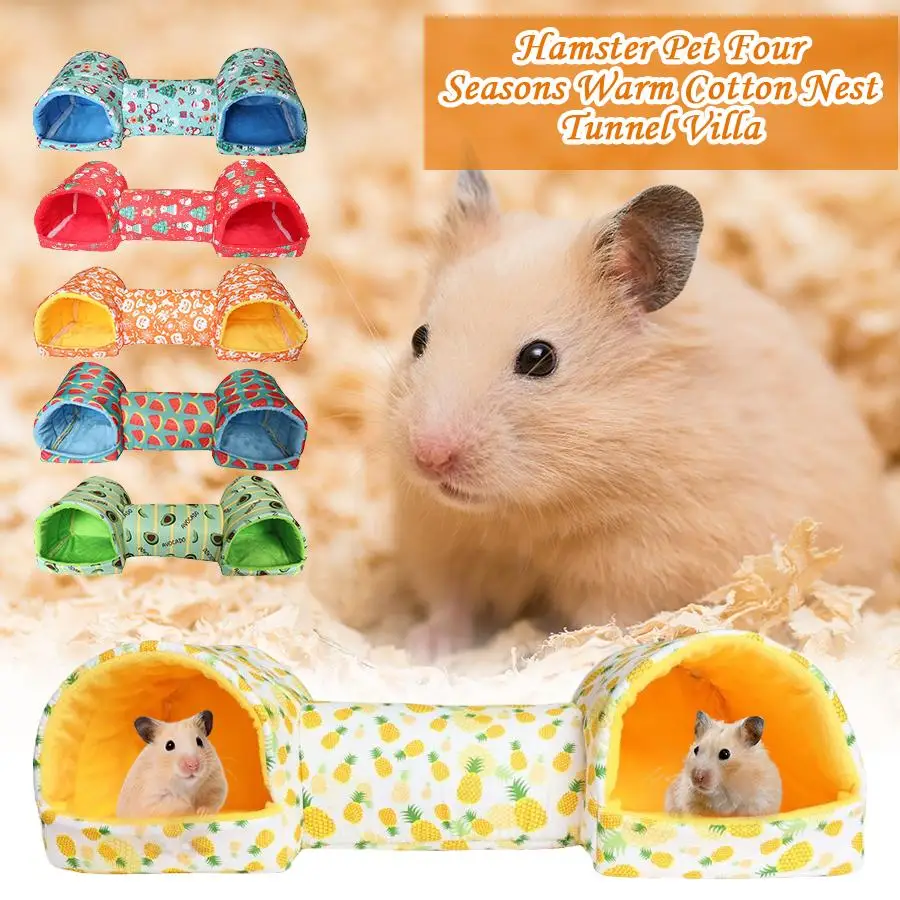 Túnel Toca para Hamster de Poliéster 51x17x15 cm para Descanso - Imagem 5
