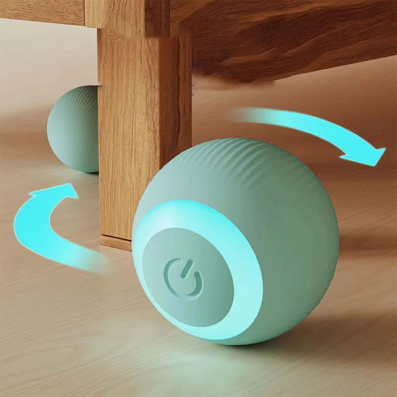 Brinquedo Interativo Elétrico para Gatos, Bola Rolante com Resistência a Mordidas - Imagem 4