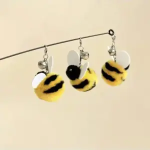 brinquedo para gatos varinha interativa abelha
