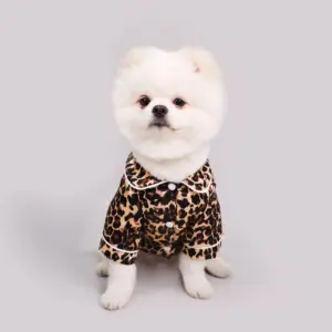 camiseta para cães estampa de leopardo