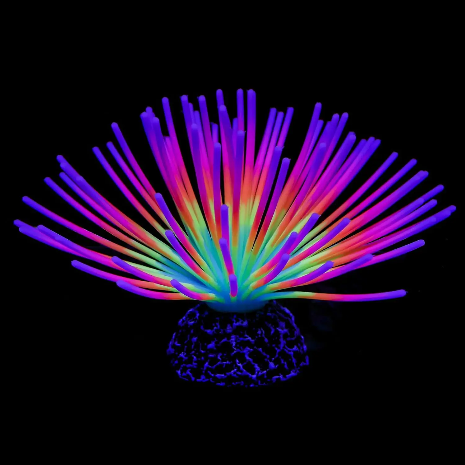 ornamento urchin marinho silicone aquário
