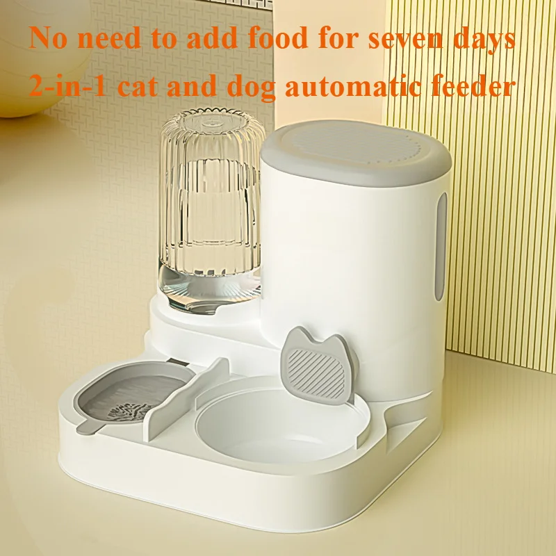 Alimentador Automático para Cães e Gatos com Tigela Integrada Azul - Imagem 2