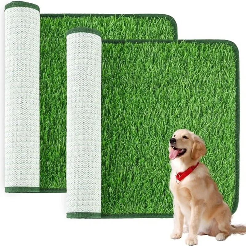 almofada sanitária de grama artificial para cães