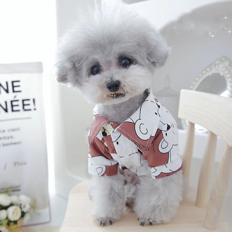 Camisa para Cães e Gatos de Algodão Estampada Urso - Image 5