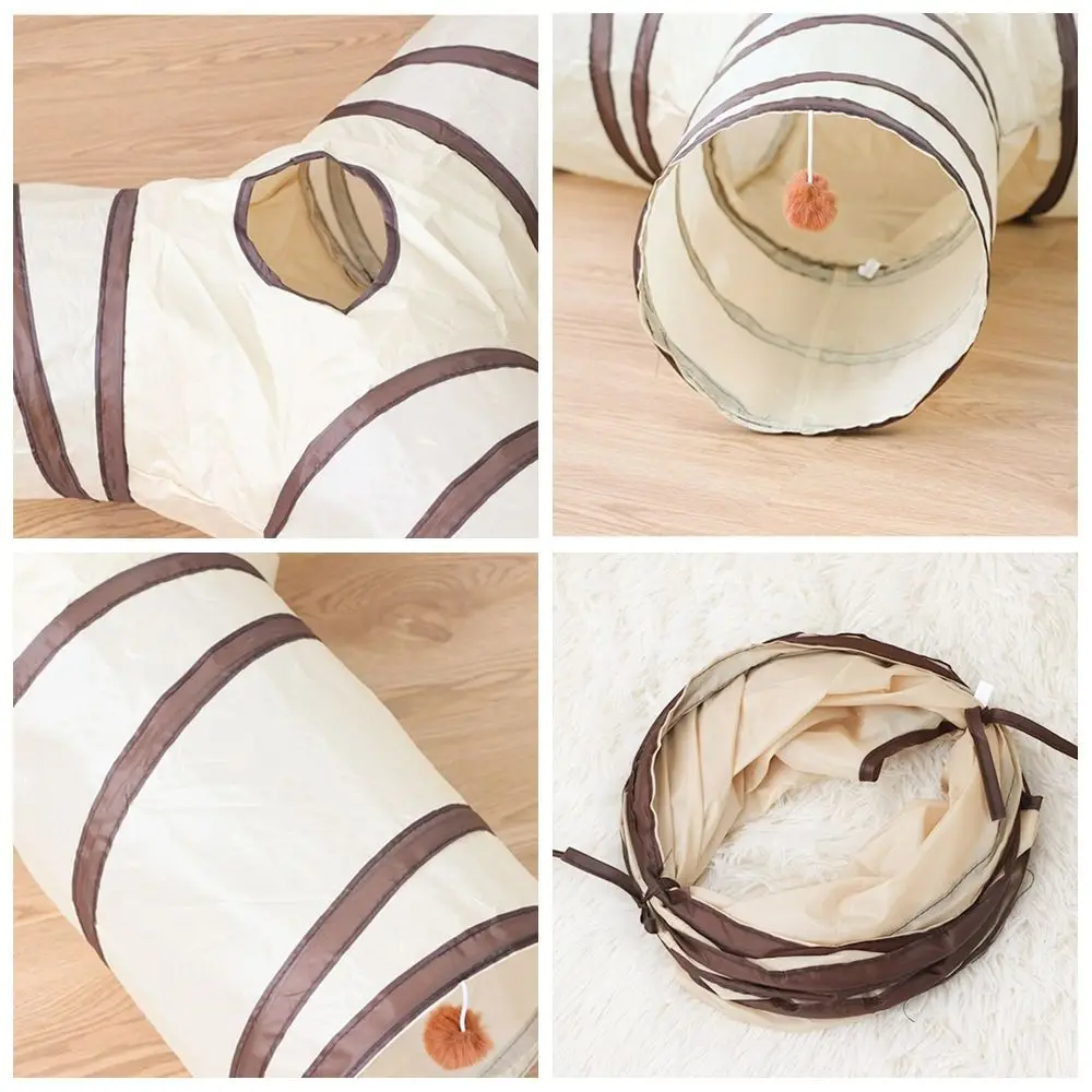 Túnel para Gatos e Coelhos de Poliéster Dobrável 25 cm - Imagem 4